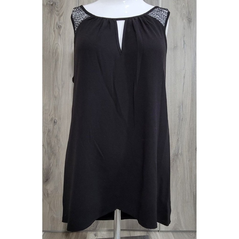 Ramy Brook Top Women's XS Black Natalie Sleeveless Drape New